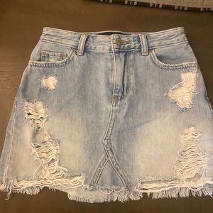 Hollister denim Skirt waist 23